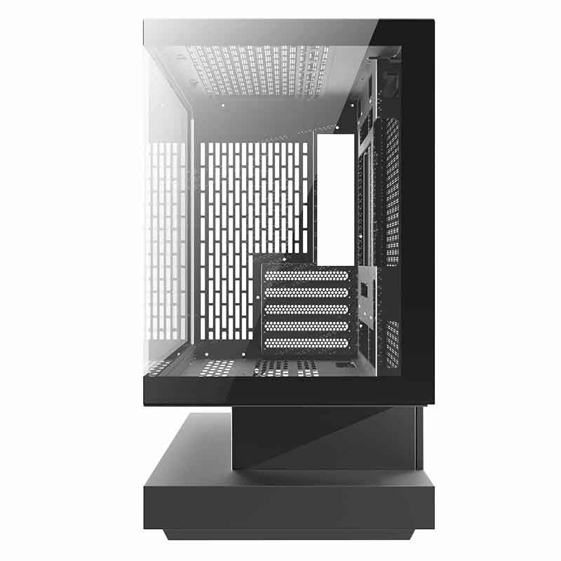 Darkflash F1 PC-kabinet (sort) + 6 ARGB-blæsere
