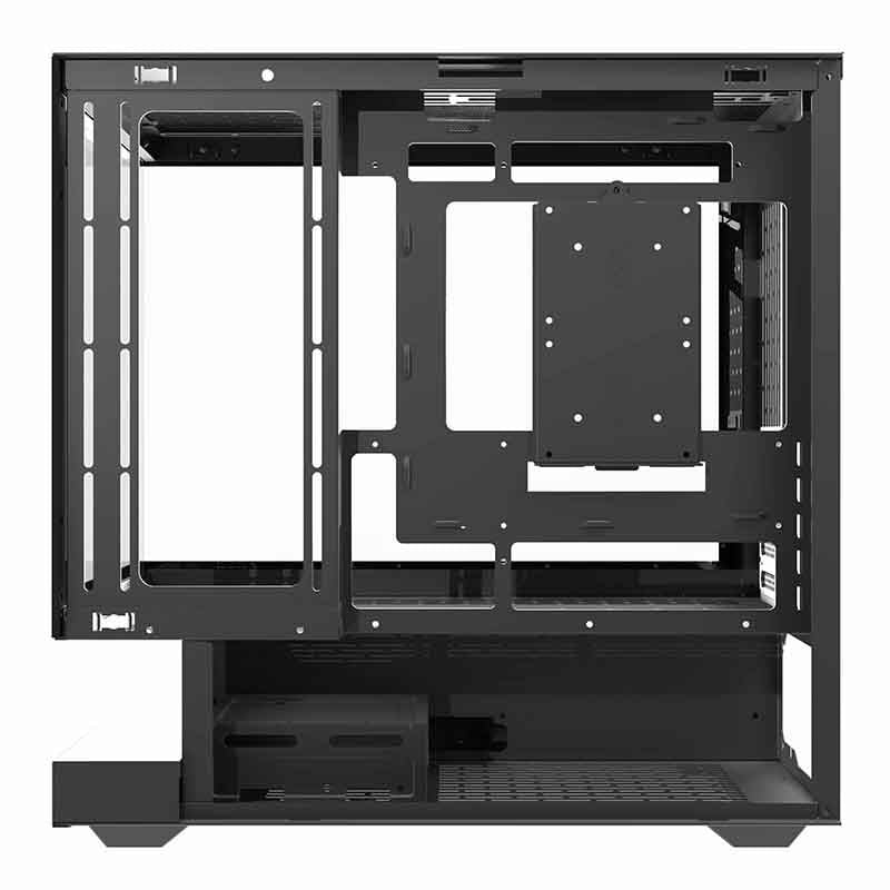 Darkflash F1 PC-kabinet (sort) + 6 ARGB-blæsere