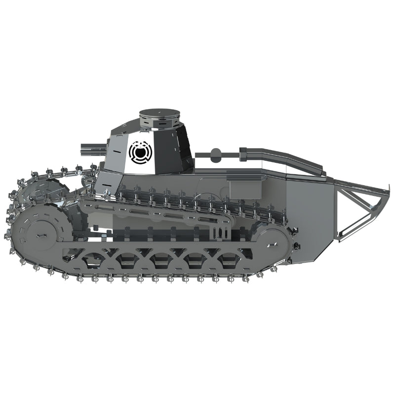 Metal Time | Nimble Fighter mekanisk gør-det-selv-modelsæt af kampvogn, 179 dele | World of Tanks
