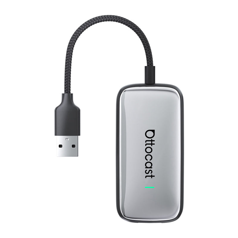 Ottocast Play2Video Plus trådløs CarPlay/Android Auto-adapter