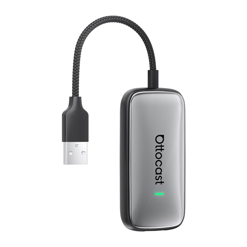 Ottocast Play2Video Plus trådløs CarPlay/Android Auto-adapter