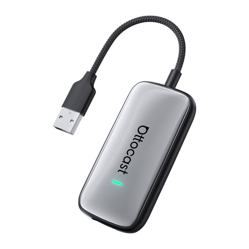 Ottocast Play2Video Plus trådløs CarPlay/Android Auto-adapter