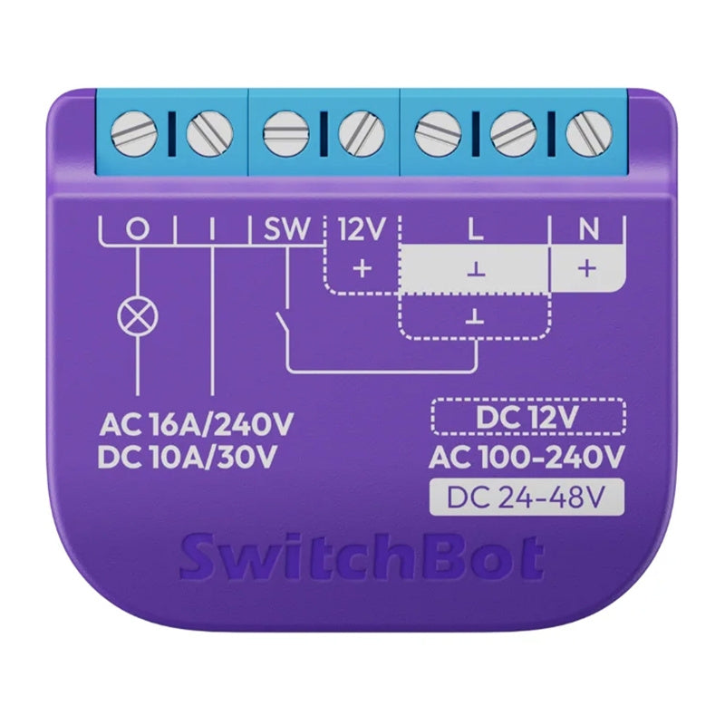 SwitchBot Relay Switch 1 smart relæ med potentialfri kontakt