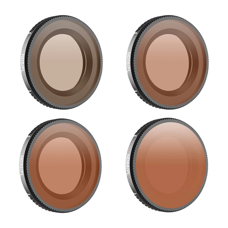 Sunnylife filtersæt til Osmo Nano, 4 stk.: ND8/PL, ND16/PL, ND32/PL, ND64/PL