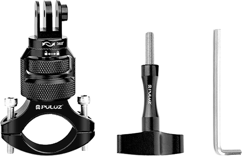 PULUZ 360° rattholder i aluminium til actionkameraer (sort)