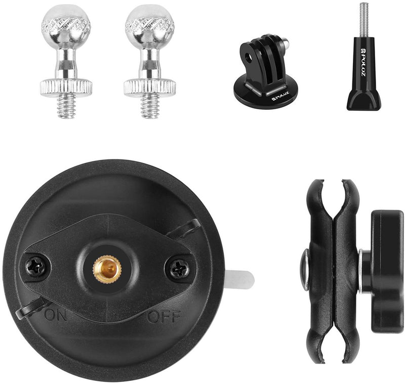 PULUZ Magic Arm stativholder med sugekop (sort)