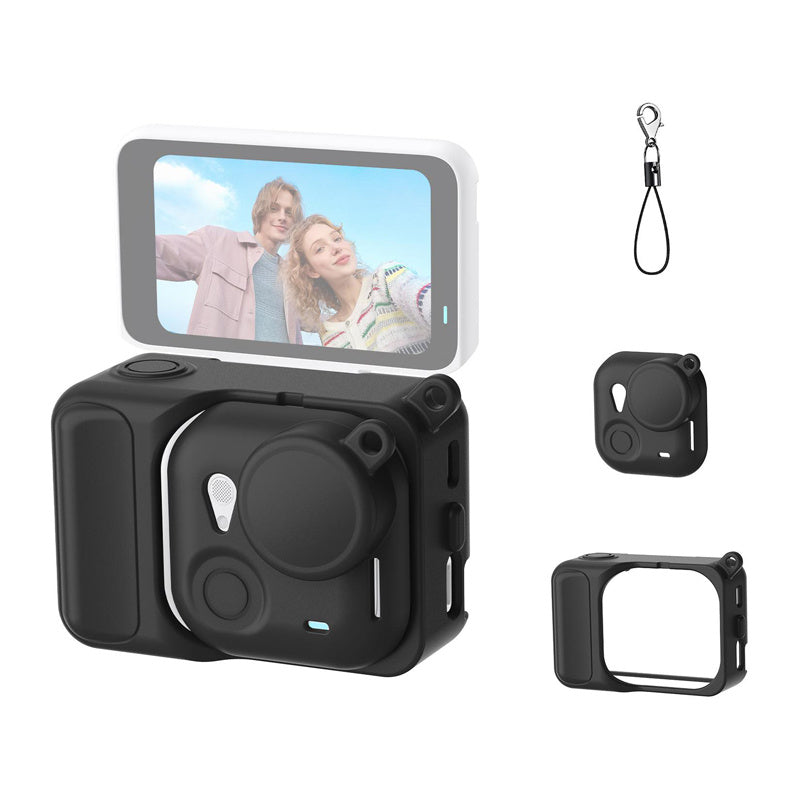 Puluz beskyttelsesetui i silikone til Insta360 GO Ultra (sort)