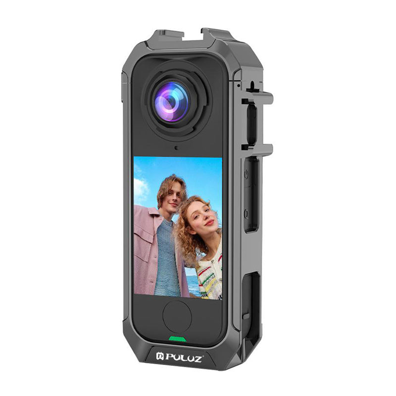Puluz beskyttelsesetui i metal til Insta360 X4 Air (grå)
