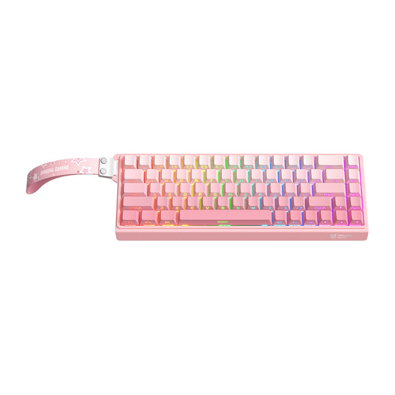 ONIKUMA G69 tastatur (lyserød) (QWERTY)