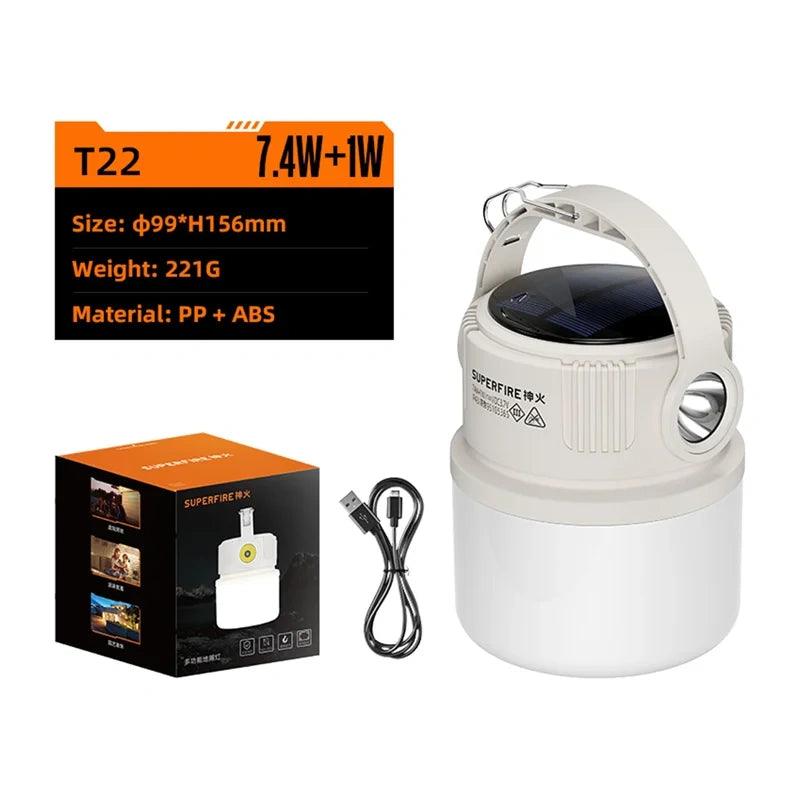 Superfire T22 campinglampe