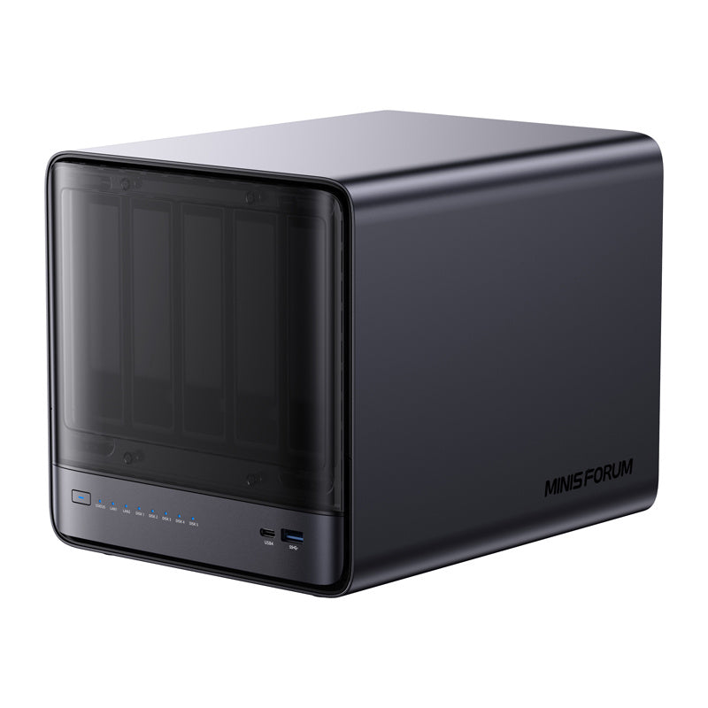 Minis Forum NAS N5 Pro mini-pc AMD Ryzen AI 9 HX Pro 370, 32GB+128GB O