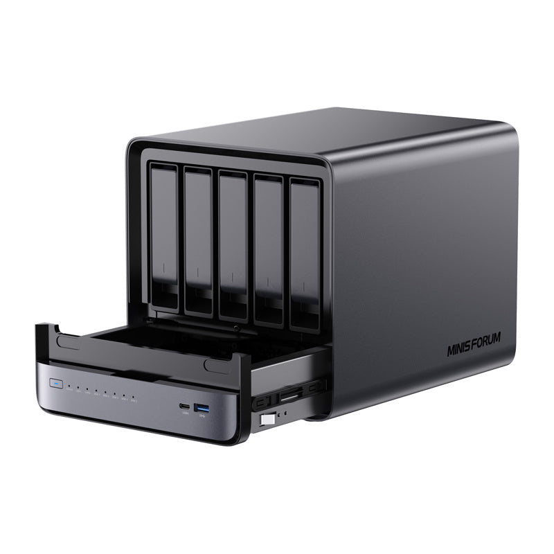 Minis Forum NAS N5 Pro mini-pc AMD Ryzen AI 9 HX Pro 370, 32GB+128GB O