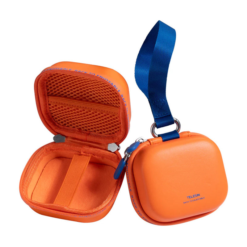 Telesin DisAdv universel mini-transporttaske i EVA til actionkameraer (orange)
