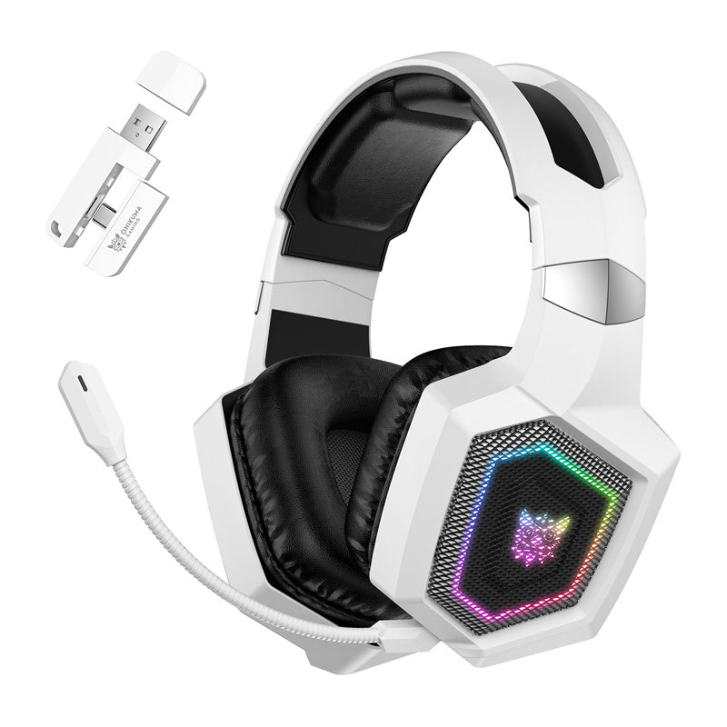 ONIKUMA GT806 gaming-hovedtelefoner (hvid)