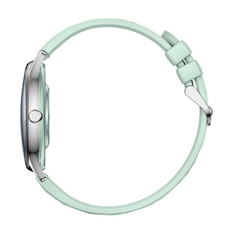 COLMI L28 smartwatch (sølvgrøn + grøn læderrem)