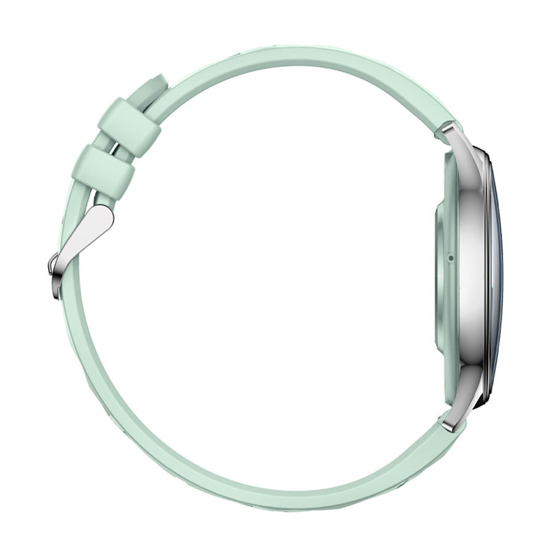 COLMI L28 smartwatch (sølvgrøn + grøn læderrem)