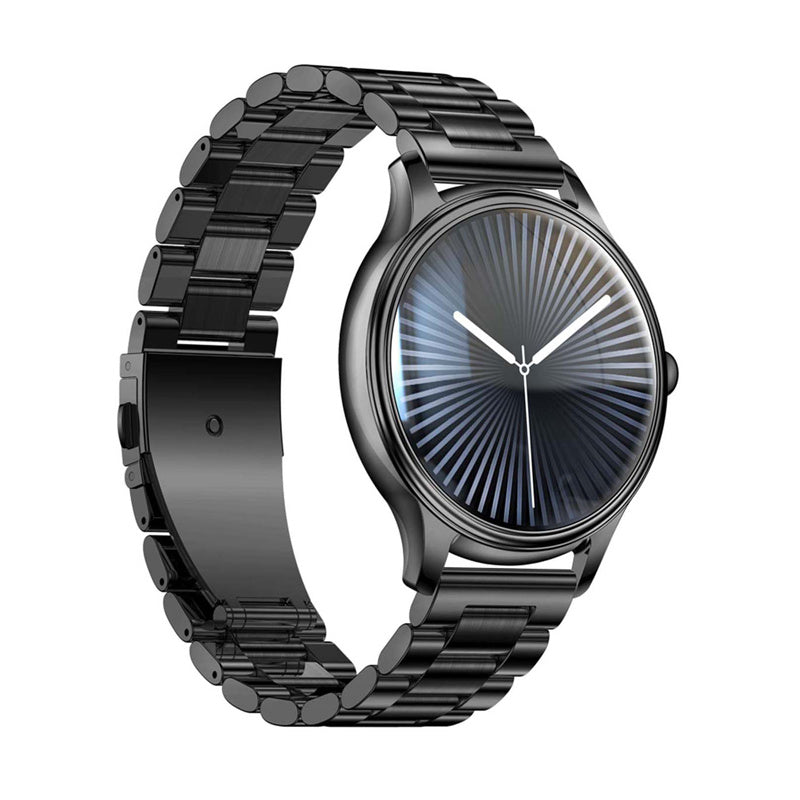 COLMI L28 smartwatch (sort + sort stålrem)