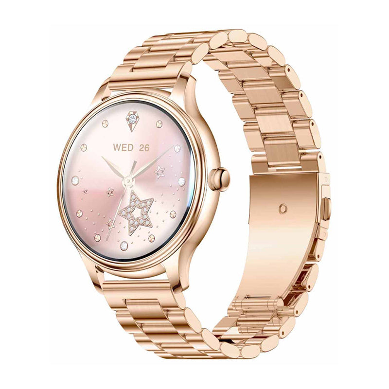 COLMI L28 smartwatch (guld + guld stålrem)
