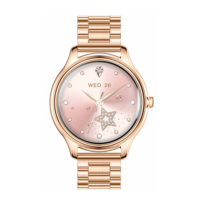 COLMI L28 smartwatch (guld + guld stålrem)
