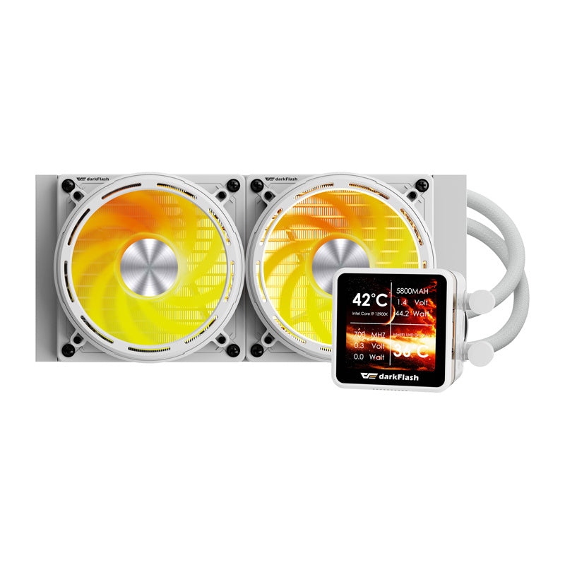 DE240 CPU-vandkøling (hvid)
