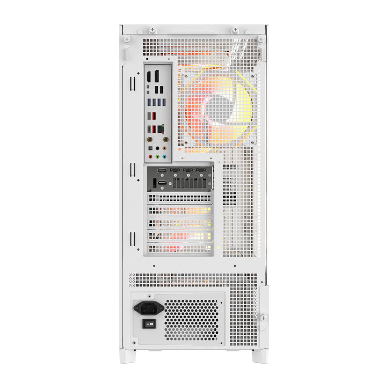 DarkFlash AIRNOVA computerkabinet (hvid) + 3 ventilatorer