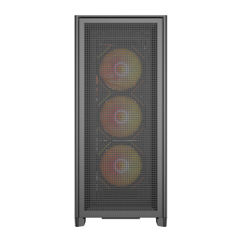 DarkFlash AIRNOVA computerkabinet (sort) + 3 ventilatorer