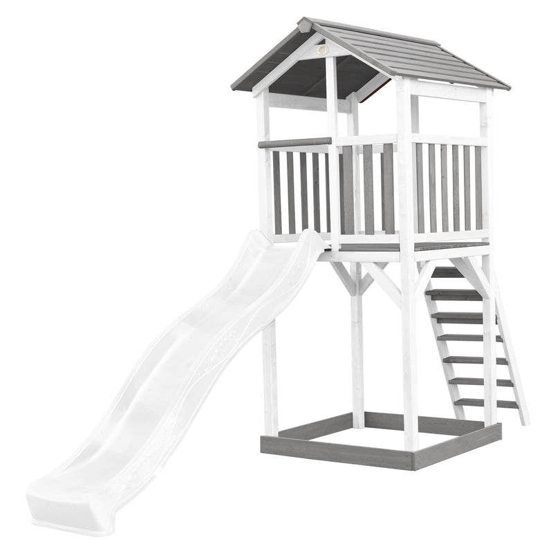 AXI Beach Tower Legetårn Grå/Hvid - Hvid Rutsjebane