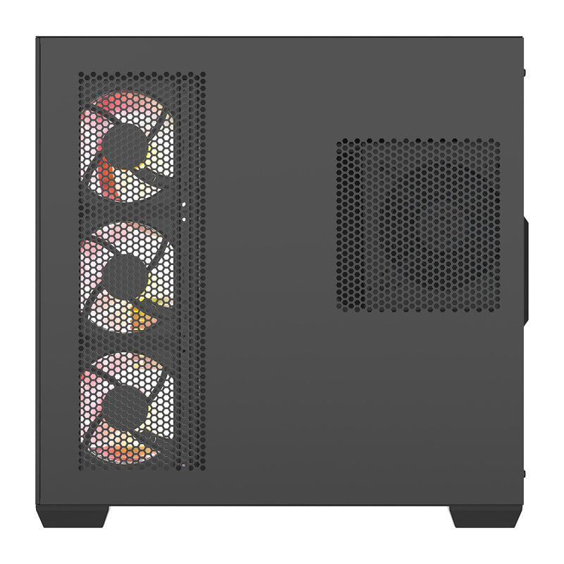 DarkFlash C280 computerkabinet (sort) + 7 ventilatorer