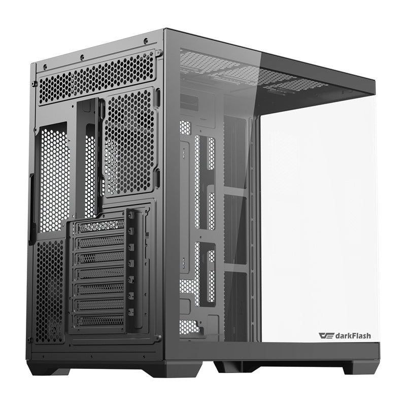 DarkFlash C280 computerkabinet (sort) + 7 ventilatorer