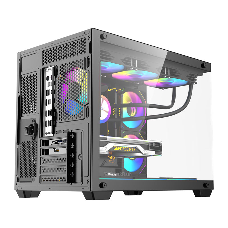DarkFlash B275 PRO computerkabinet (sort) + 6 ventilatorer