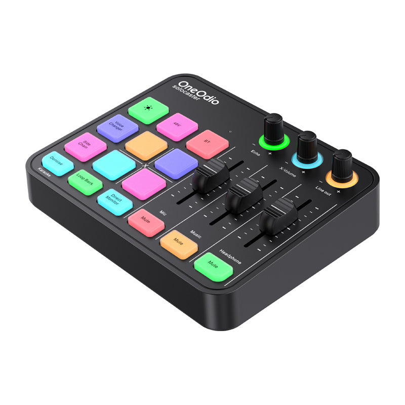 OneOdio Solocaster lydmixer og lydkort