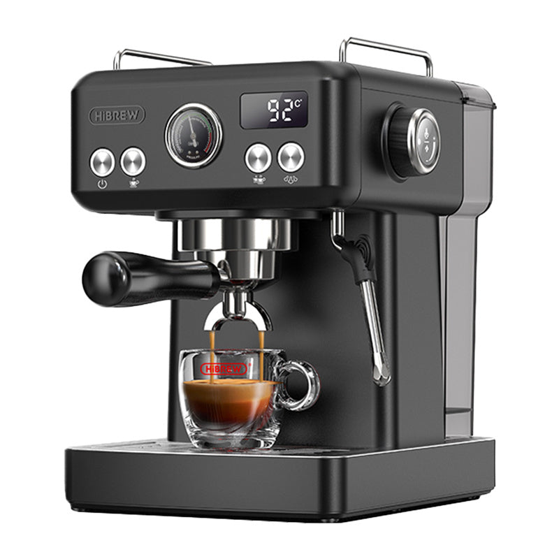 HiBREW H10A stempel-espressomaskine med temperaturkontrol (sort)