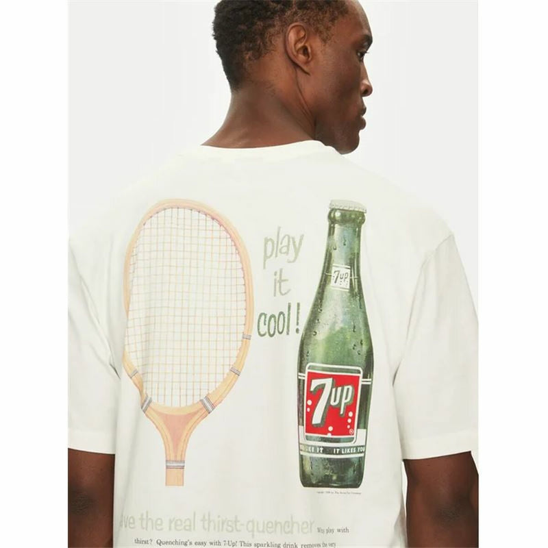 Kortærmet T-shirt til Mænd Only & Sons Ons7Up Rlx Ss Beige