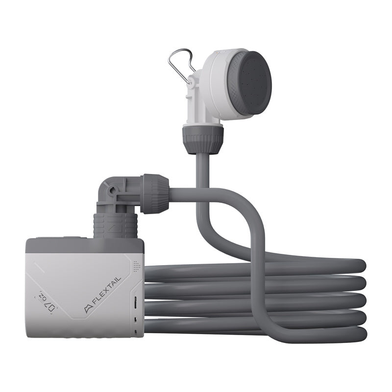 Flextail Tiny Shower bærbar bruser med pumpe (hvid)
