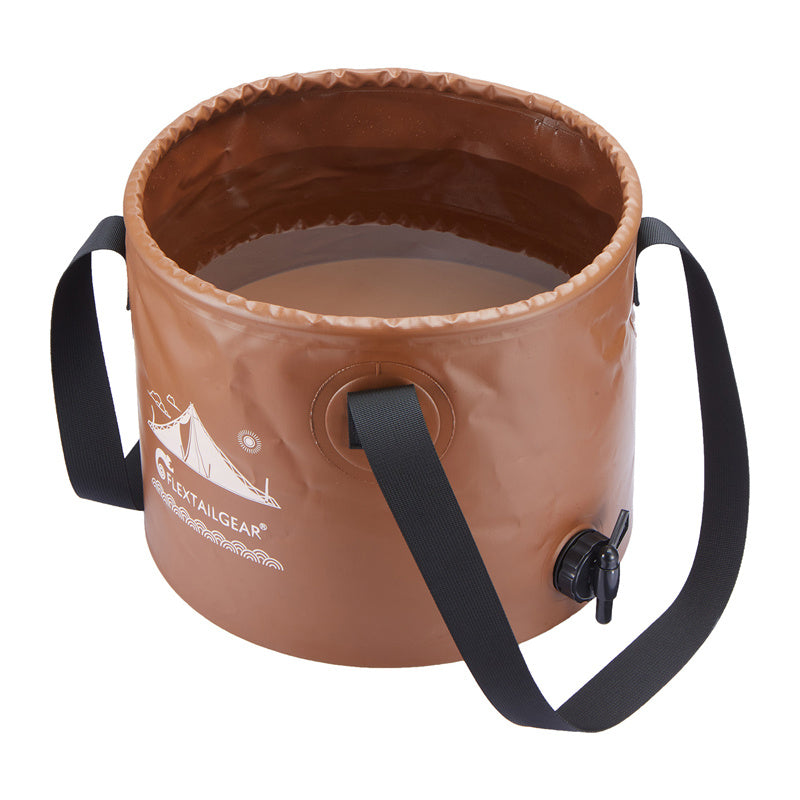 Flextail Flex Bucket 20L foldbar spand (brun)