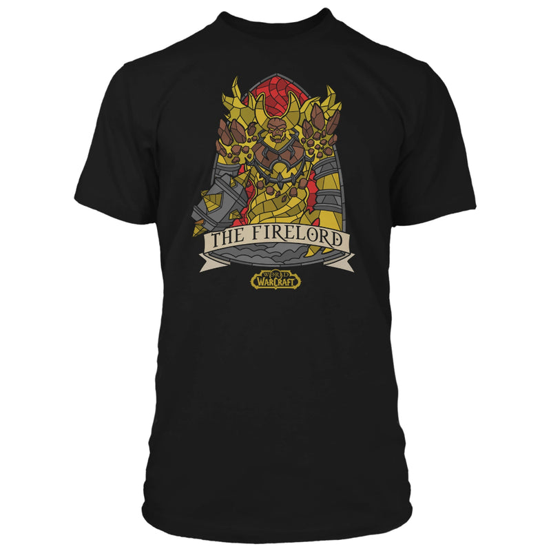 Jinx World of Warcraft - Ragnaros Stained Glass premium T-shirt sort