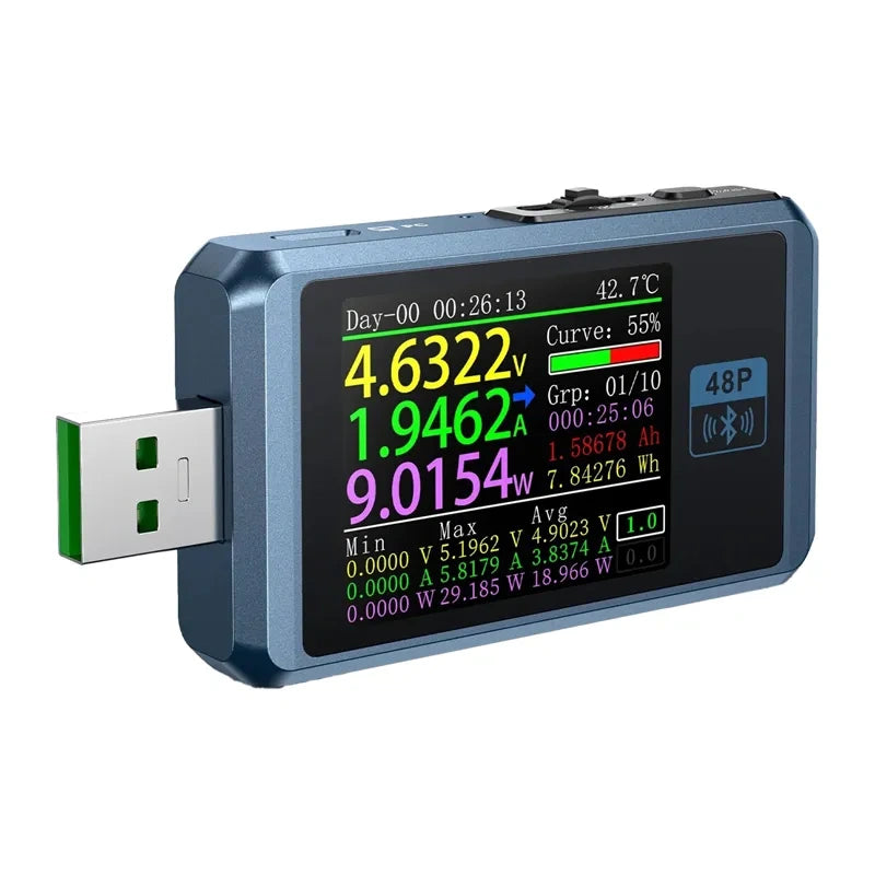 FNIRSI FNB48P BT USB-tester med Bluetooth