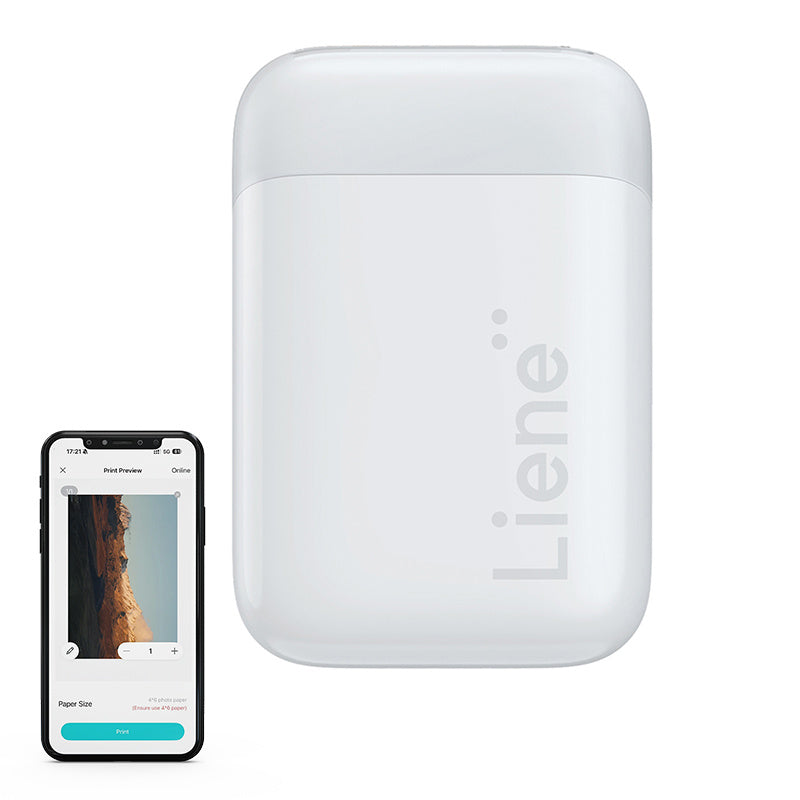 Liene Pearl bærbar fotoprinter 2x3" (hvid)