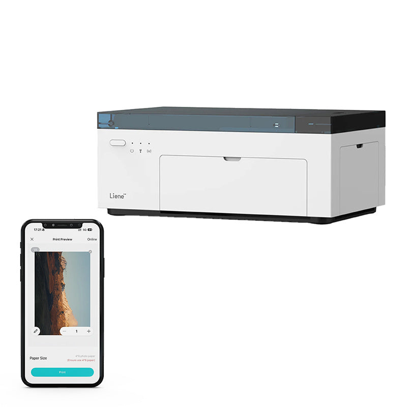 Liene Amber M100 bærbar fotoprinter 4x6 tommer