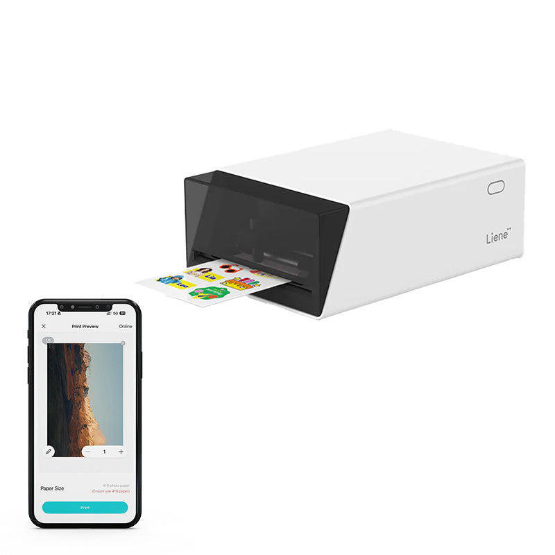 Liene Pix Cut 2-i-1 bærbar fotoprinter