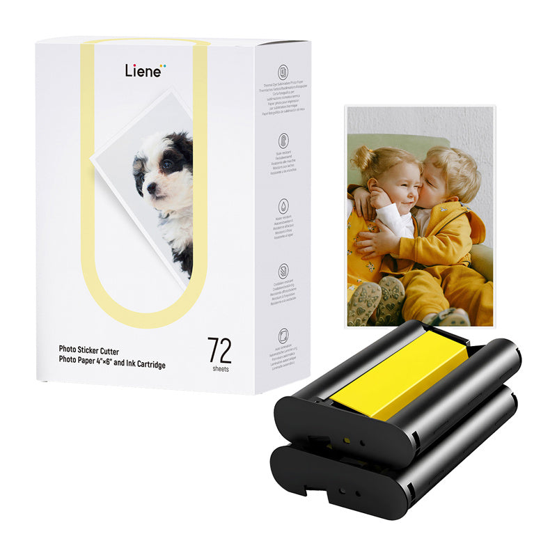 Liene PixCut printerpapir, 4x6 tommer, 72 ark