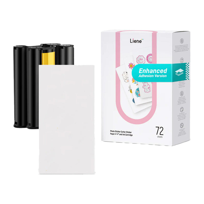 Liene PixCut printerpapir, 4x7 tommer, 72 ark