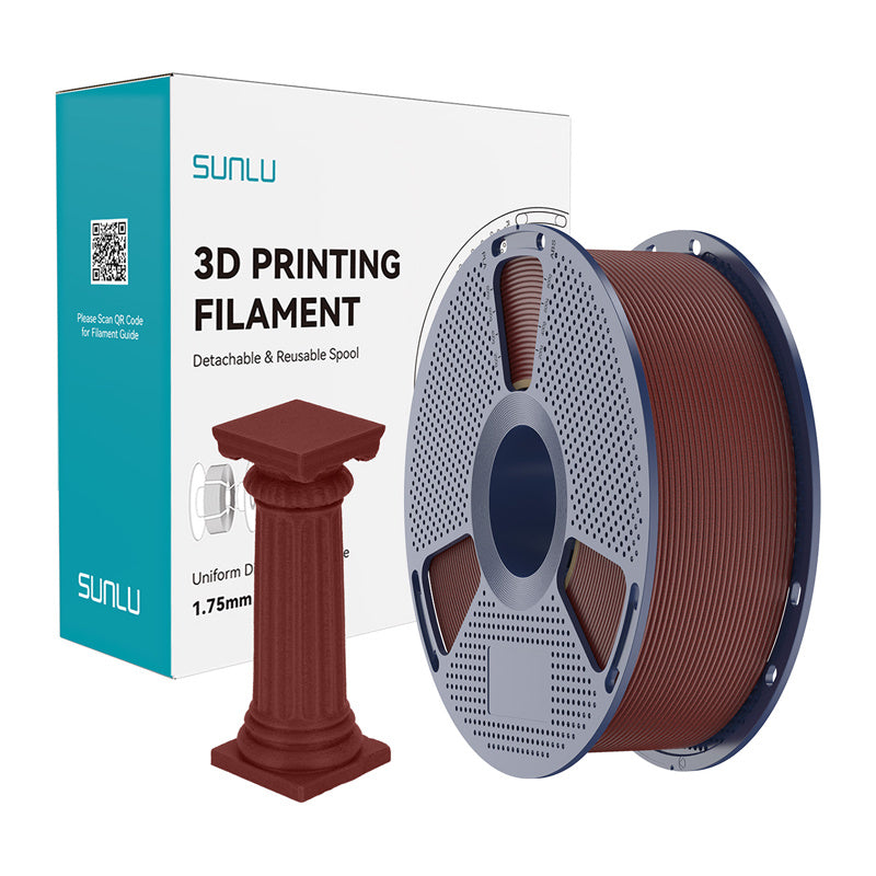 Sunlu PLA High-Speed Marble filament (teglrød)