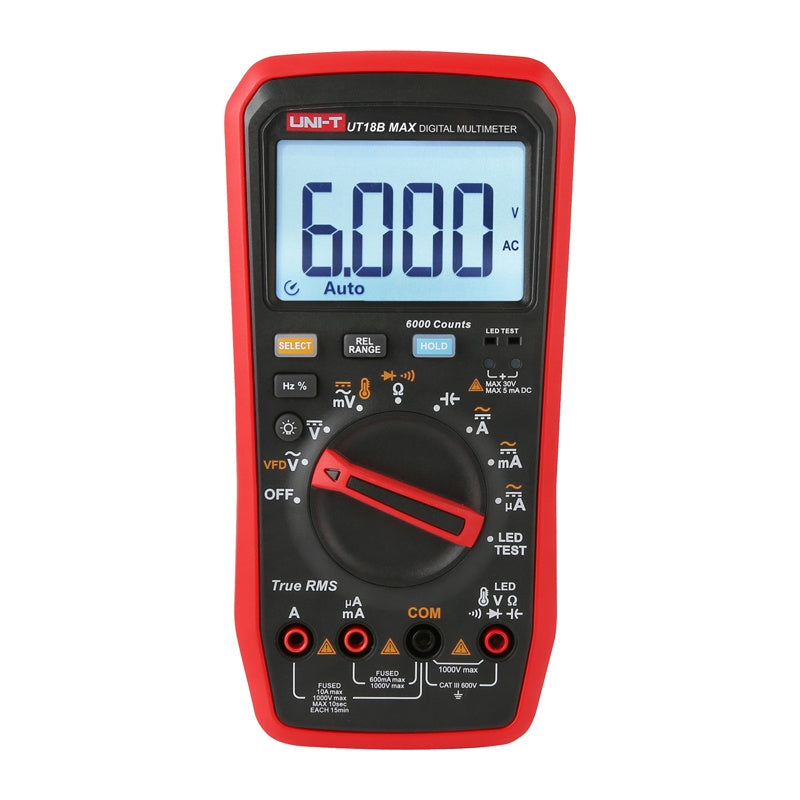 Uni-T UT18B MAX True RMS digitalt multimeter