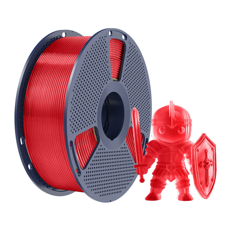 Sunlu PLA+ filament (transparent rød)