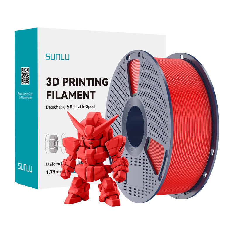 Sunlu PLA+ 2.0 filament (rød)