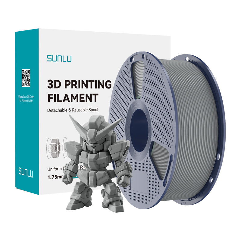 Sunlu PLA+ 2.0 filament (grå)