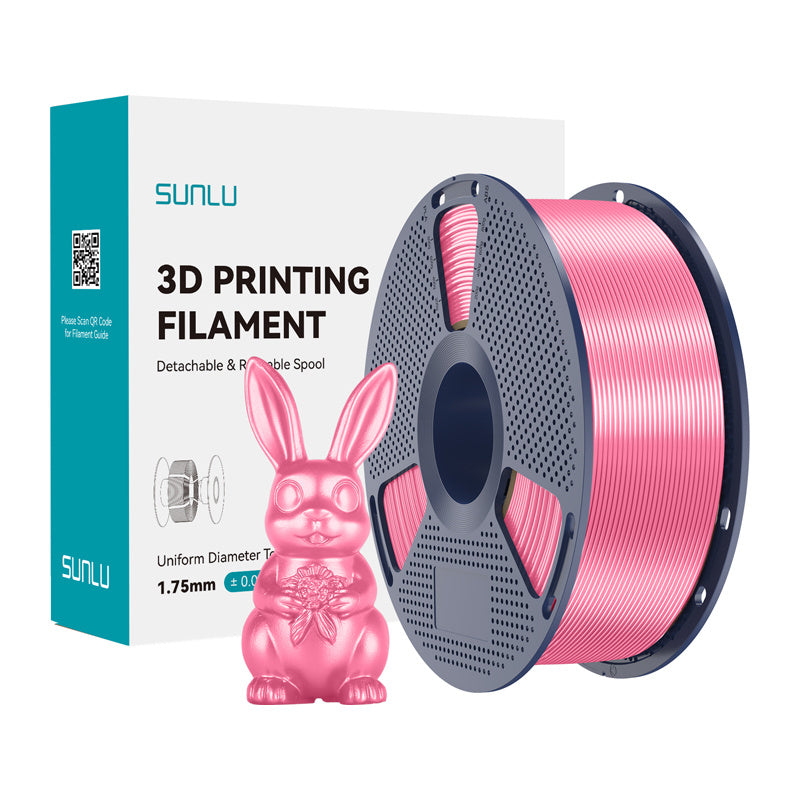 Sunlu PLA+ Silk filament (lyserød)