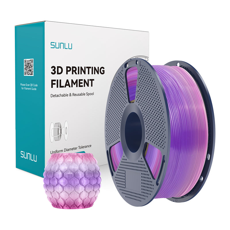 Sunlu PLA transparent filament (regnbue) 03