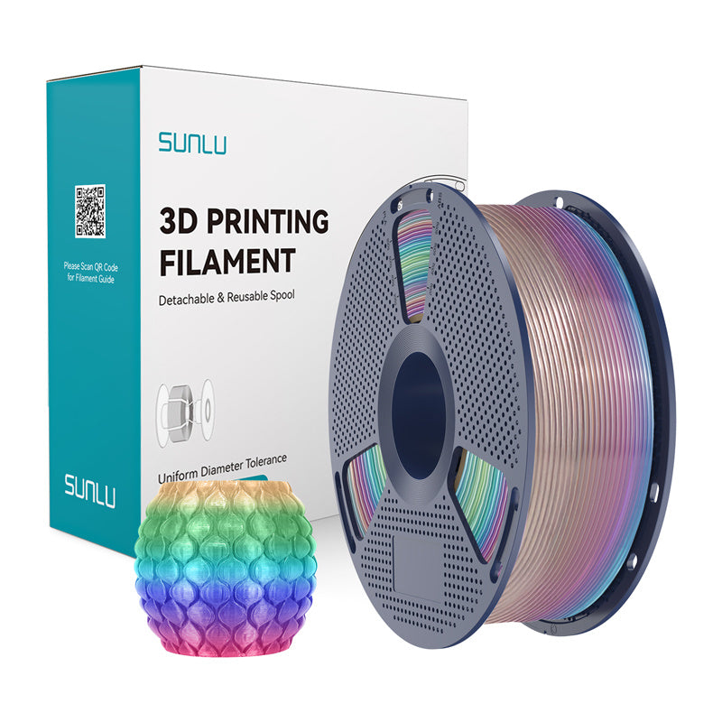 Sunlu PLA transparent filament (regnbue) 04